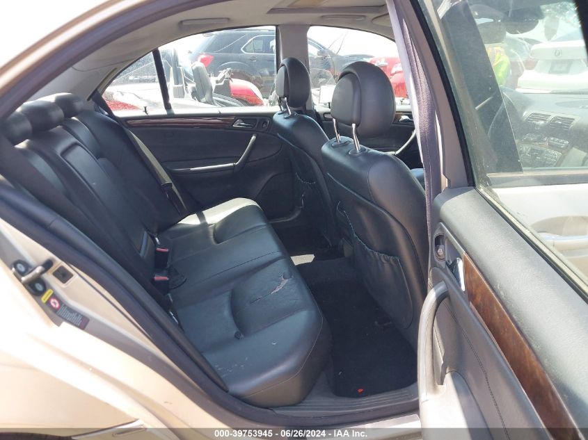 2002 Mercedes-Benz C 240 VIN: WDBRF61J52F281467 Lot: 39753945