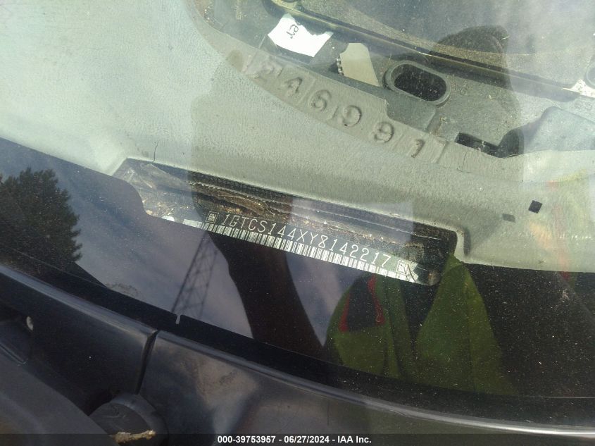 2000 GMC Sonoma Sls VIN: 1GTCS144XY8142217 Lot: 39753957