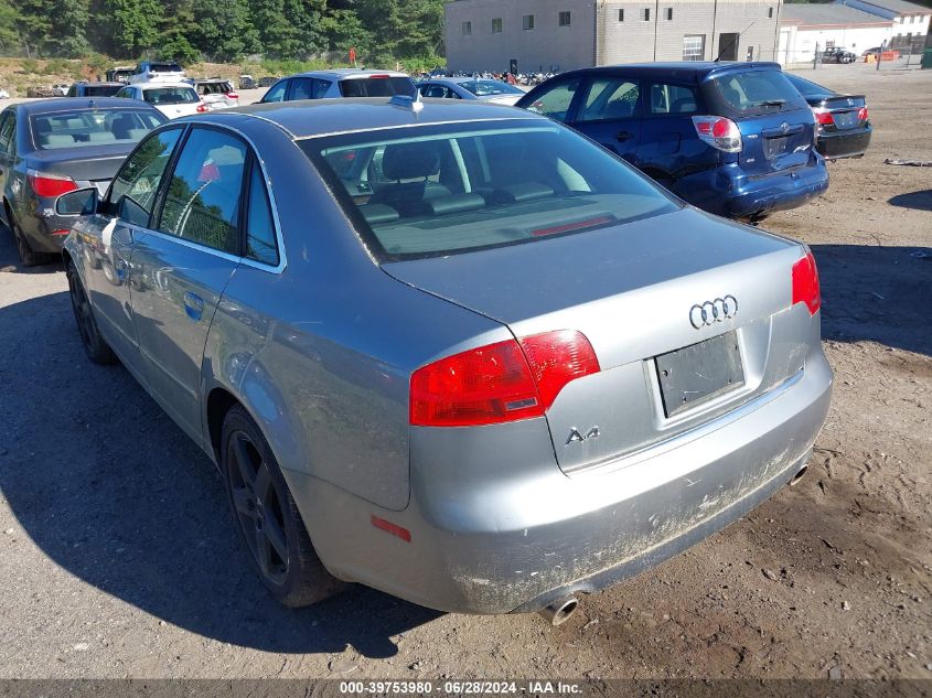 WAUDG78E15A548304 | 2005 AUDI A4