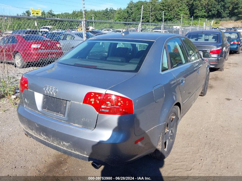 WAUDG78E15A548304 | 2005 AUDI A4