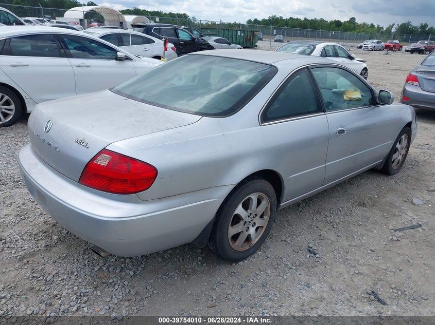 2001 Acura 3.2Cl VIN: 19UYA42491A034295 Lot: 39754010