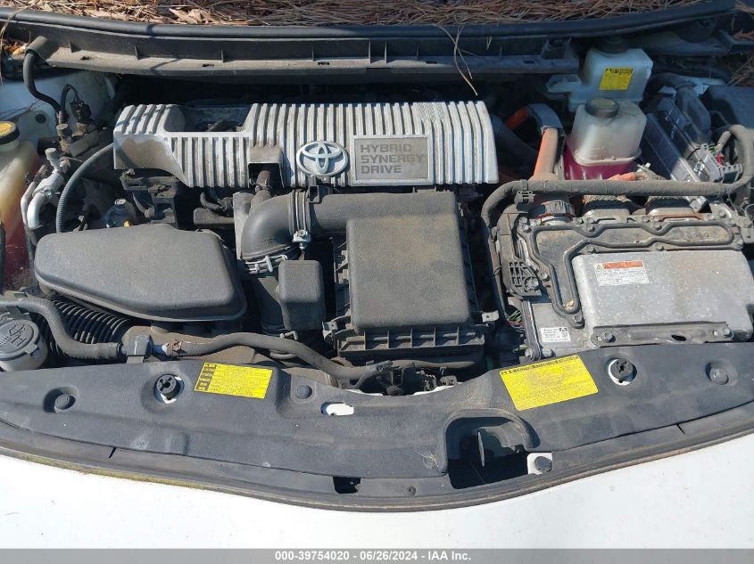 2011 Toyota Prius Two VIN: JTDKN3DU3B5367019 Lot: 39754020