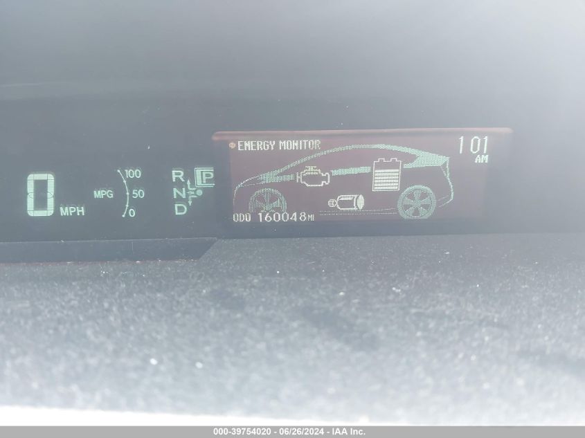 2011 Toyota Prius Two VIN: JTDKN3DU3B5367019 Lot: 39754020