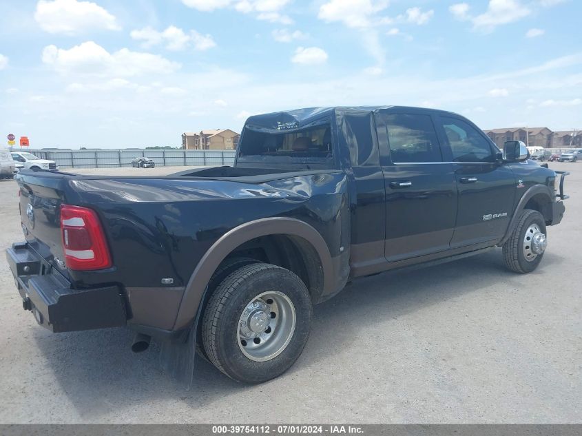 2020 Ram 3500 Laramie Longhorn Mega Cab 4X4 6'4 Box VIN: 3C63RRNL1LG279153 Lot: 39754112