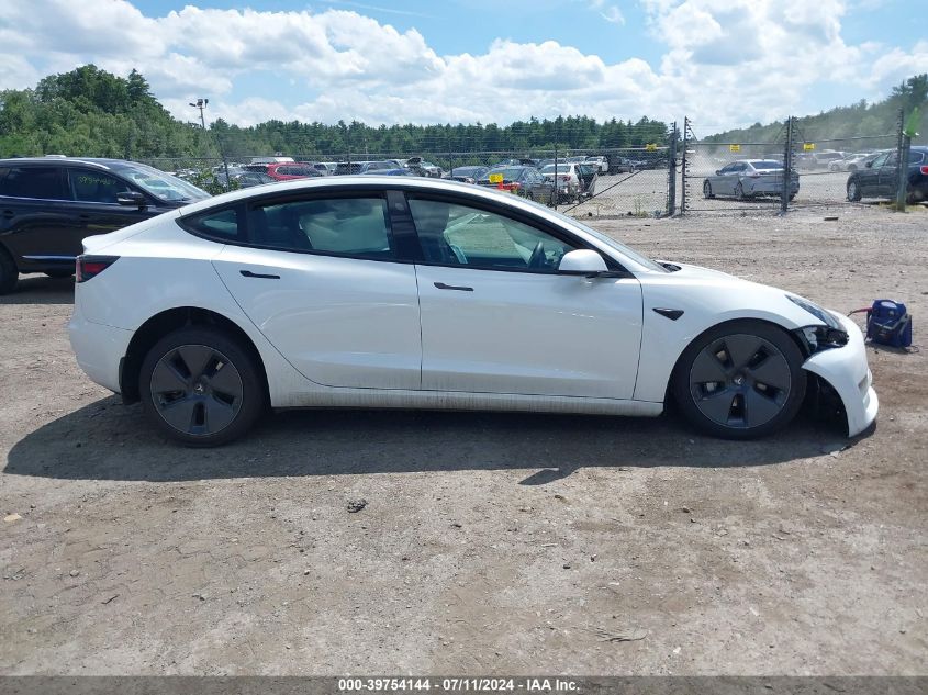 2023 Tesla Model 3 Rear-Wheel Drive VIN: 5YJ3E1EA3PF605289 Lot: 39754144