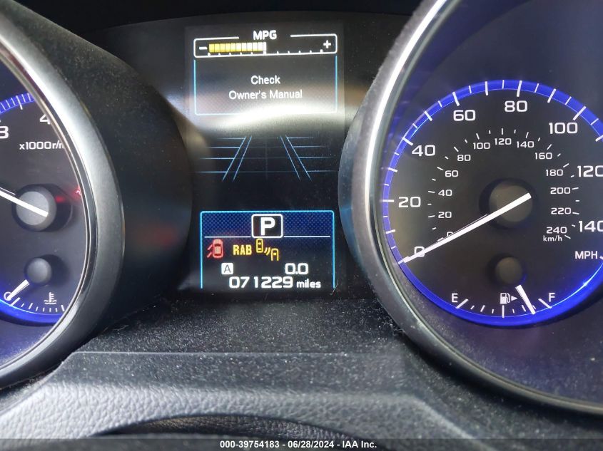 2019 Subaru Outback 2.5I Limited VIN: 4S4BSANC3K3279419 Lot: 39754183