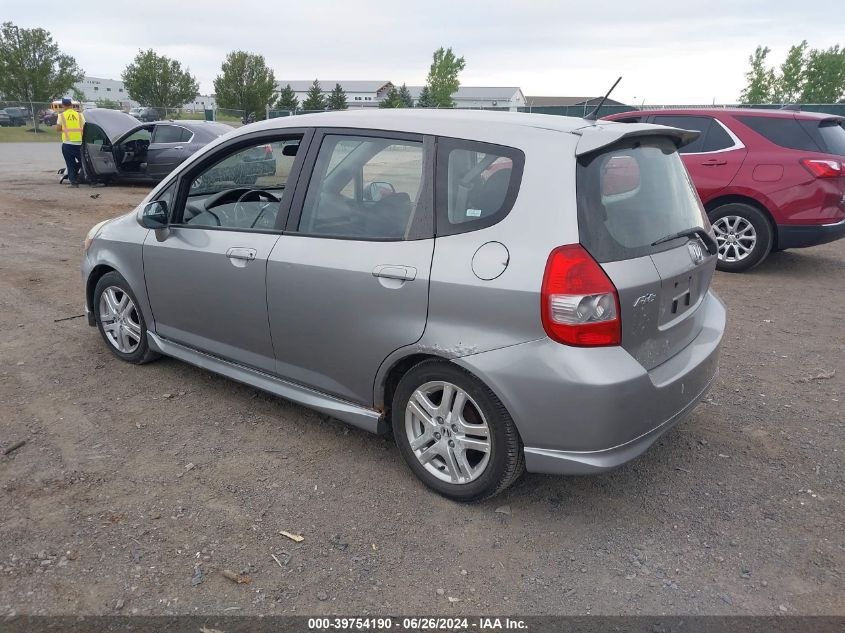 JHMGD38687S037081 | 2007 HONDA FIT