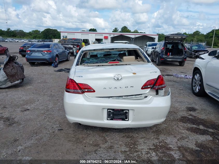 2008 Toyota Avalon Xl/Xls/Touring/Limited VIN: 4T1BK36B58U296212 Lot: 39754212