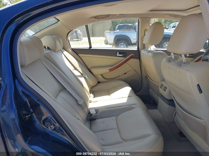 2006 Infiniti G35X VIN: JNKCV51F16M617616 Lot: 39754222