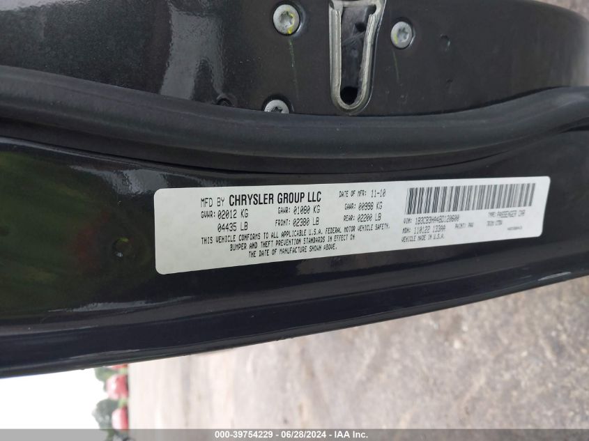 2011 Dodge Caliber Mainstreet VIN: 1B3CB3HA4BD120600 Lot: 39754229