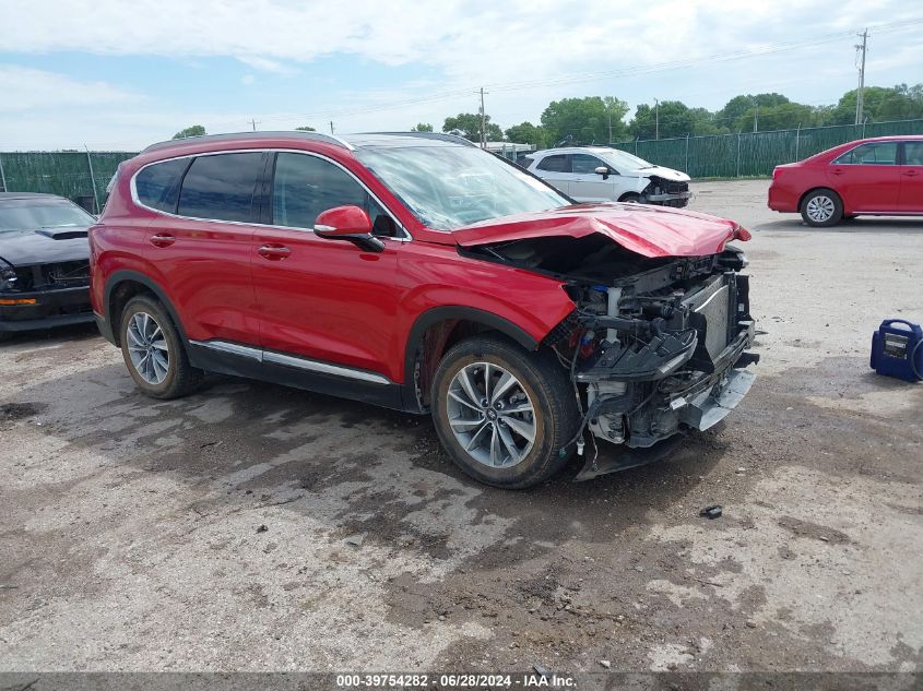 2019 Hyundai Santa Fe Limited VIN: 5NMS53AD2KH067618 Lot: 39754282