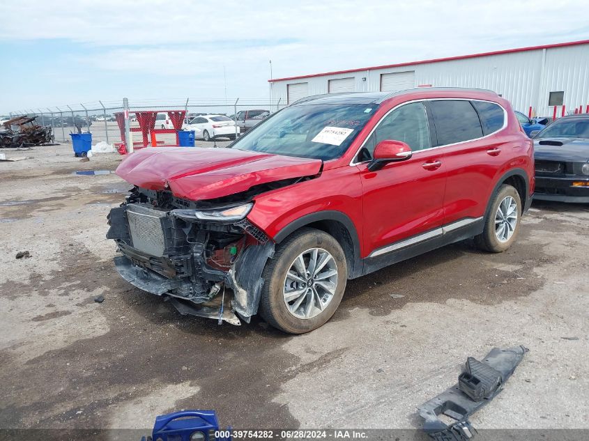 2019 Hyundai Santa Fe Limited VIN: 5NMS53AD2KH067618 Lot: 39754282