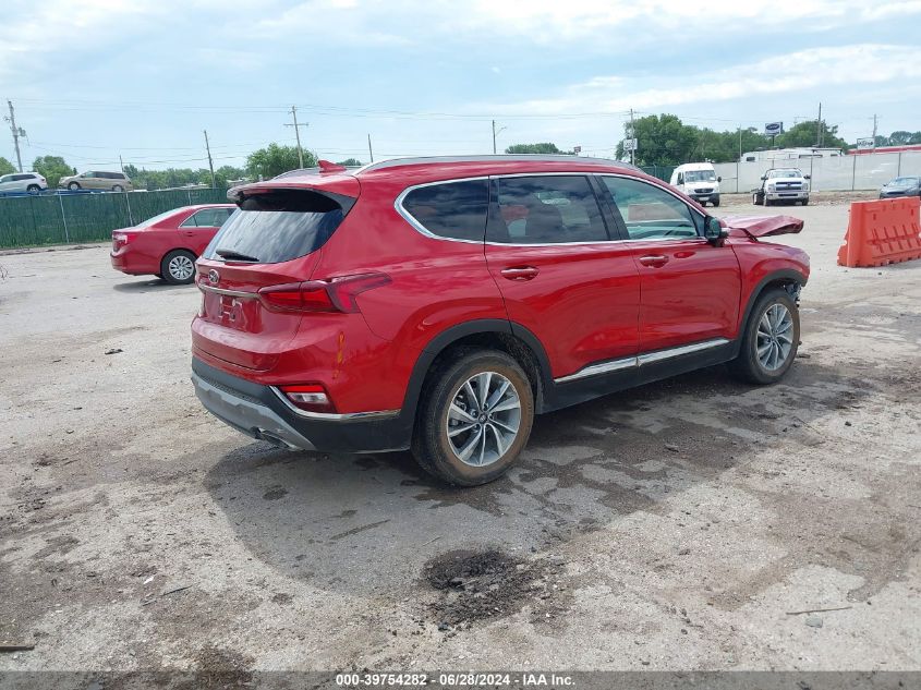 2019 Hyundai Santa Fe Limited VIN: 5NMS53AD2KH067618 Lot: 39754282