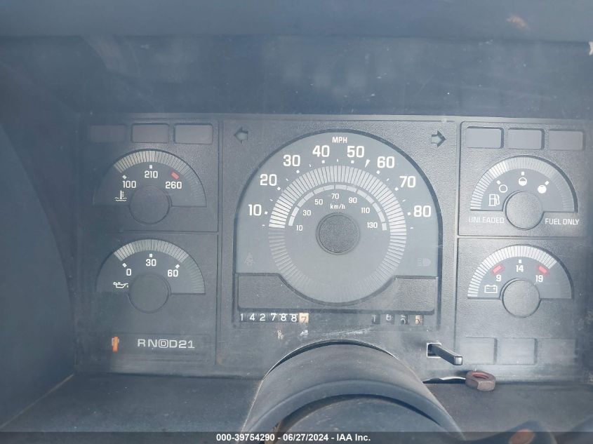 1988 Chevrolet Gmt-400 C1500 VIN: 2GCDC14K8J1106406 Lot: 39754290