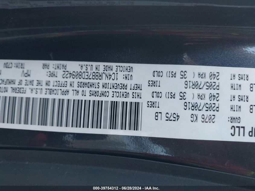 1C4NJRBB7ED809422 2014 Jeep Patriot Sport