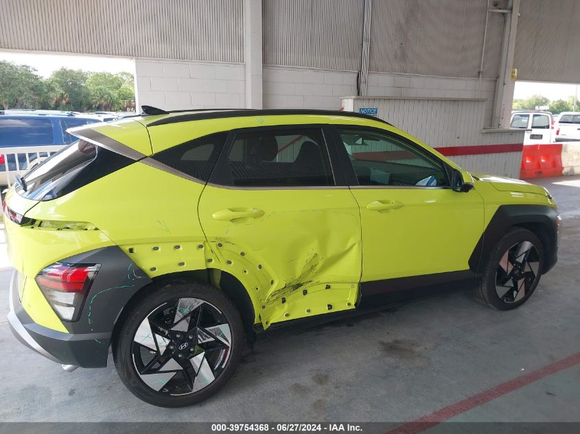 2024 Hyundai Kona Limited VIN: KM8HE3A31RU066380 Lot: 39754368