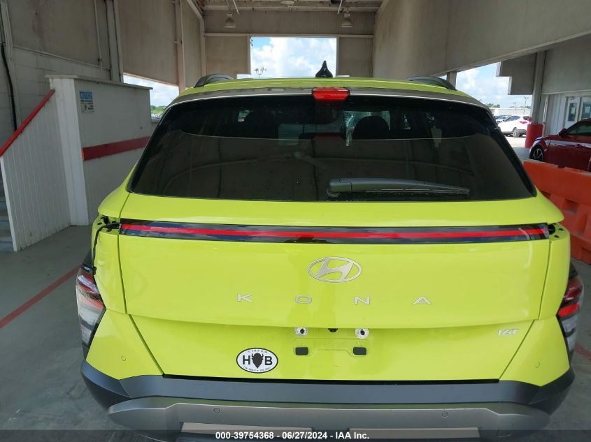 2024 Hyundai Kona Limited VIN: KM8HE3A31RU066380 Lot: 39754368