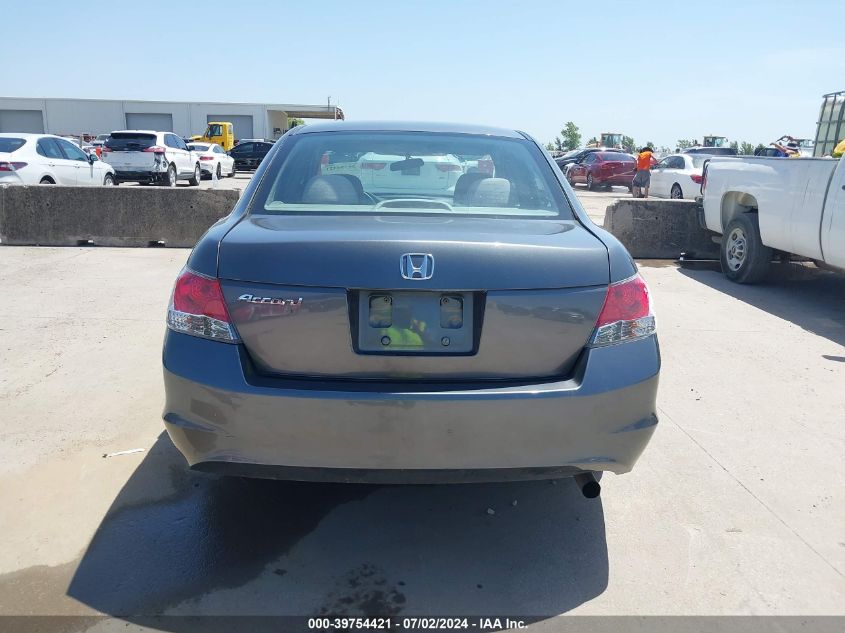 2009 Honda Accord 2.4 Lx VIN: 1HGCP263X9A086321 Lot: 39754421