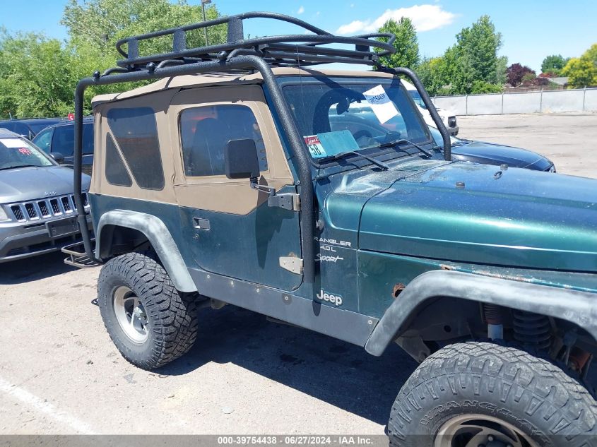 2000 Jeep Wrangler Sport VIN: 1J4FA49S2YP792832 Lot: 39754438