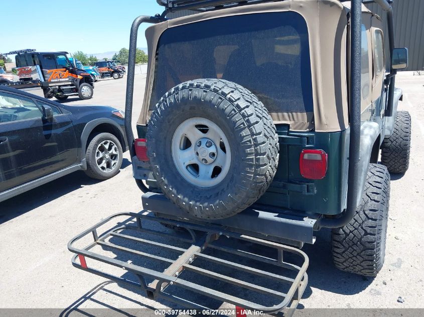 2000 Jeep Wrangler Sport VIN: 1J4FA49S2YP792832 Lot: 39754438