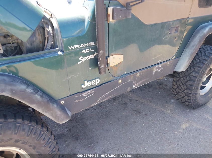 2000 Jeep Wrangler Sport VIN: 1J4FA49S2YP792832 Lot: 39754438