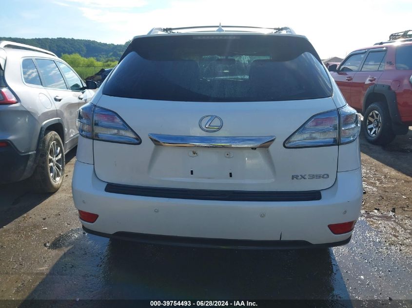 2012 Lexus Rx 350 350 VIN: 2T2BK1BA5CC142607 Lot: 39754493