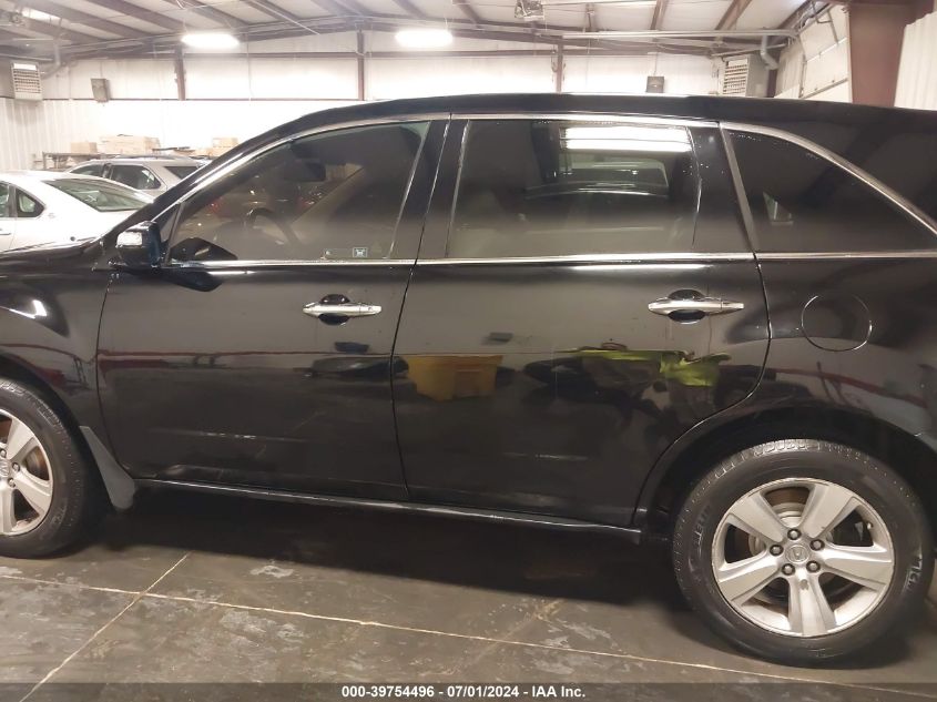 2011 Acura Mdx VIN: 2HNYD2H29BH516049 Lot: 39754496