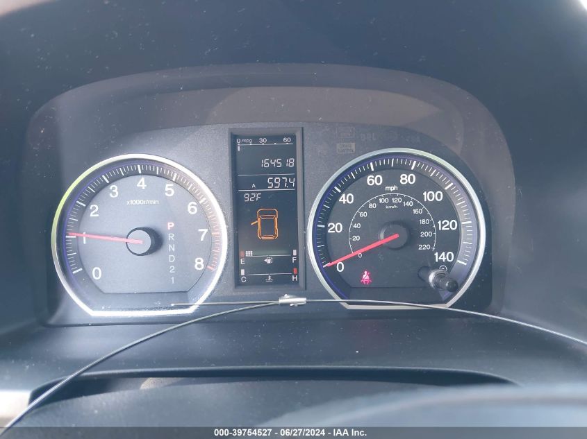 2009 Honda Cr-V Ex-L VIN: JHLRE38729C000415 Lot: 39754527