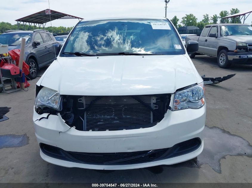 2013 Dodge Grand Caravan Se VIN: 2C4RDGBG7DR636179 Lot: 39754547