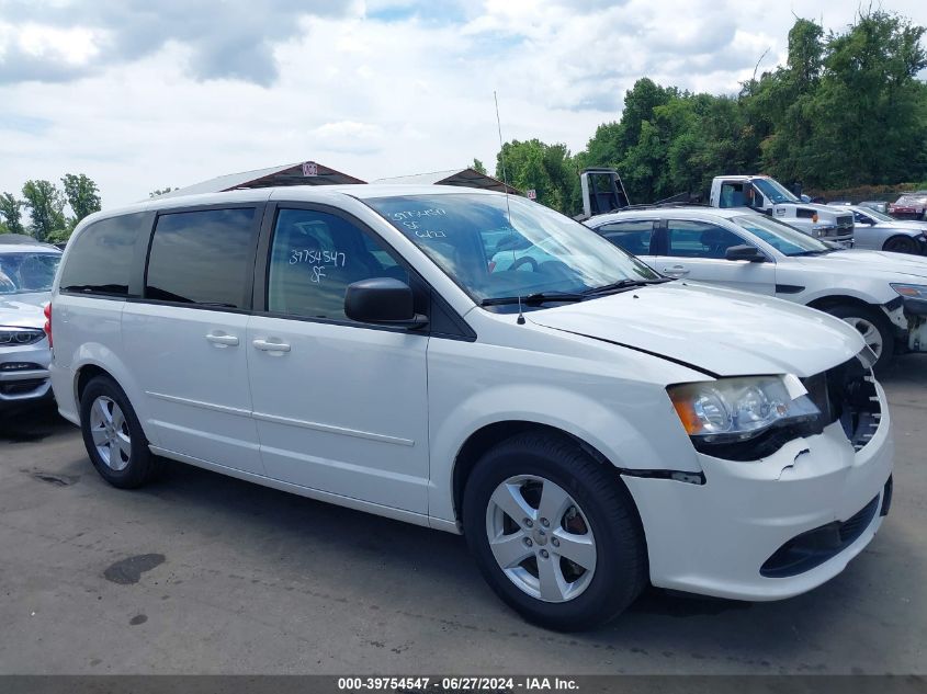 2013 Dodge Grand Caravan Se VIN: 2C4RDGBG7DR636179 Lot: 39754547