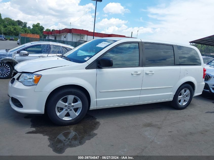 2013 Dodge Grand Caravan Se VIN: 2C4RDGBG7DR636179 Lot: 39754547