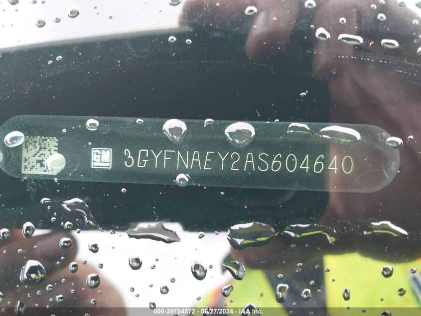 2010 Cadillac Srx Luxury Collection VIN: 3GYFNAEY2AS604640 Lot: 39754572