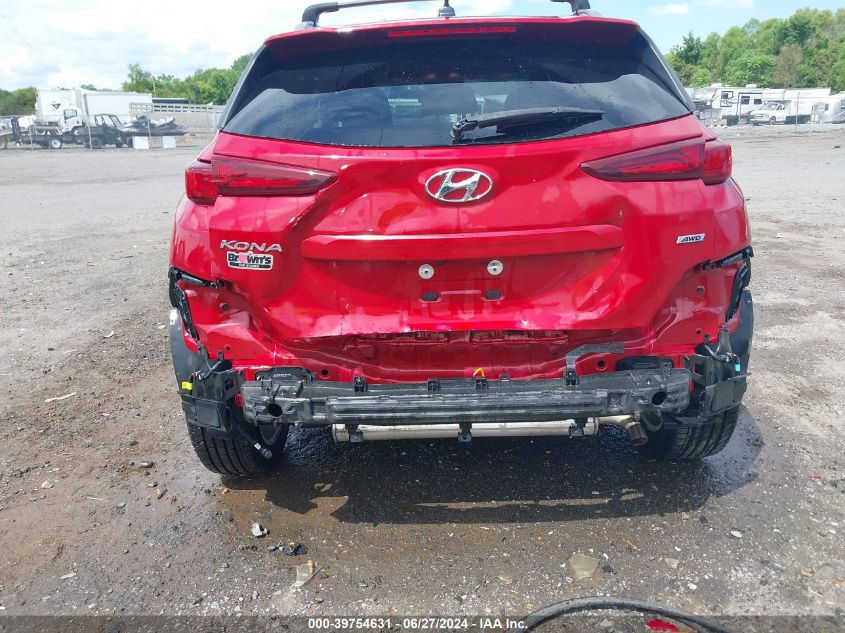 2021 Hyundai Kona Sel VIN: KM8K2CAA6MU628196 Lot: 39754631