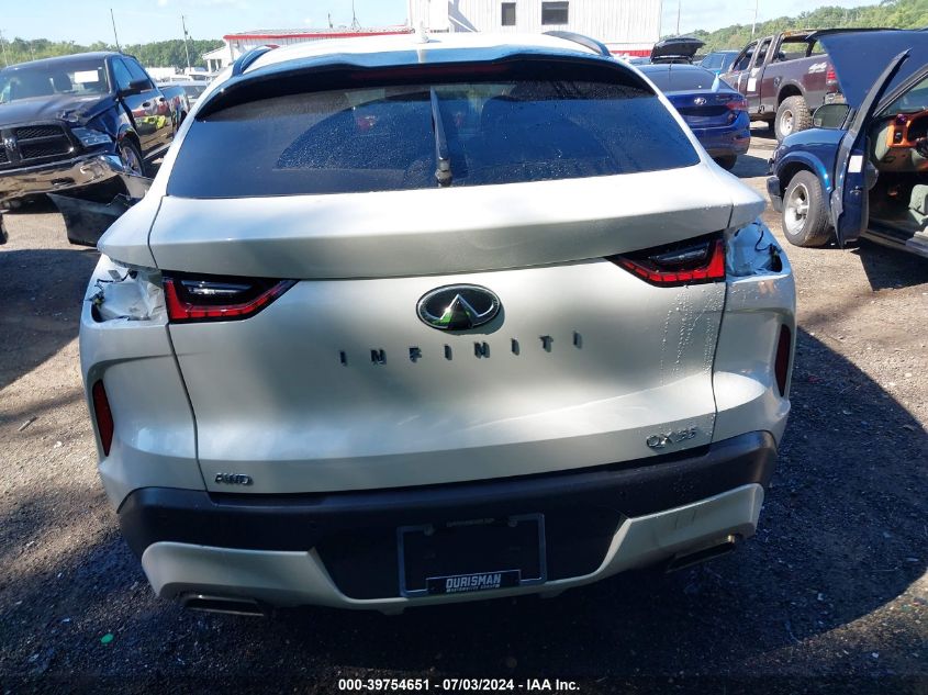 2022 Infiniti Qx55 Sensory Awd VIN: 3PCAJ5L36NF103890 Lot: 39754651