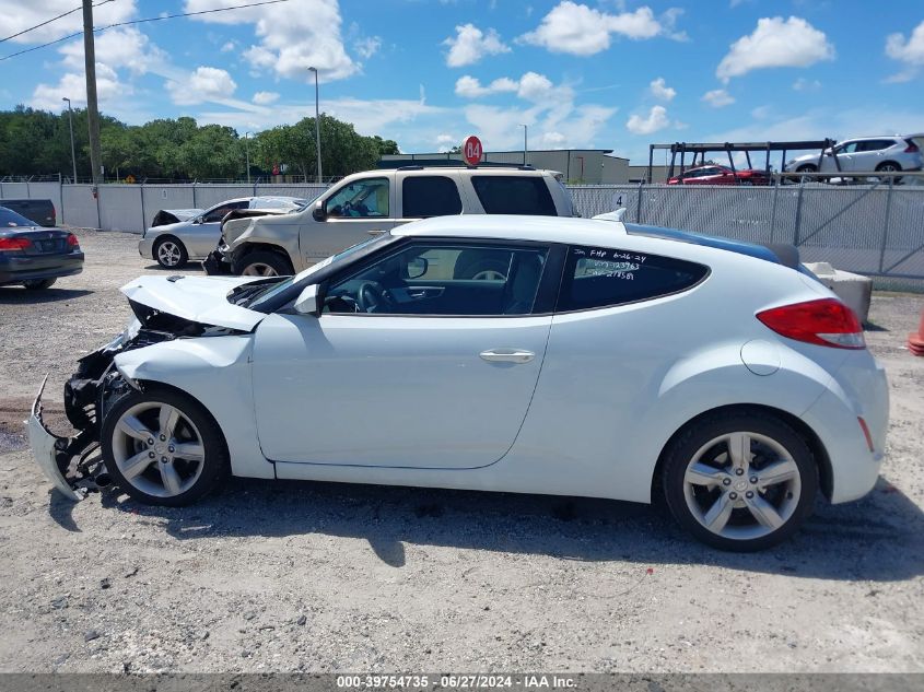 2013 HYUNDAI VELOSTER BASE W/GRAY - KMHTC6AD0DU123963