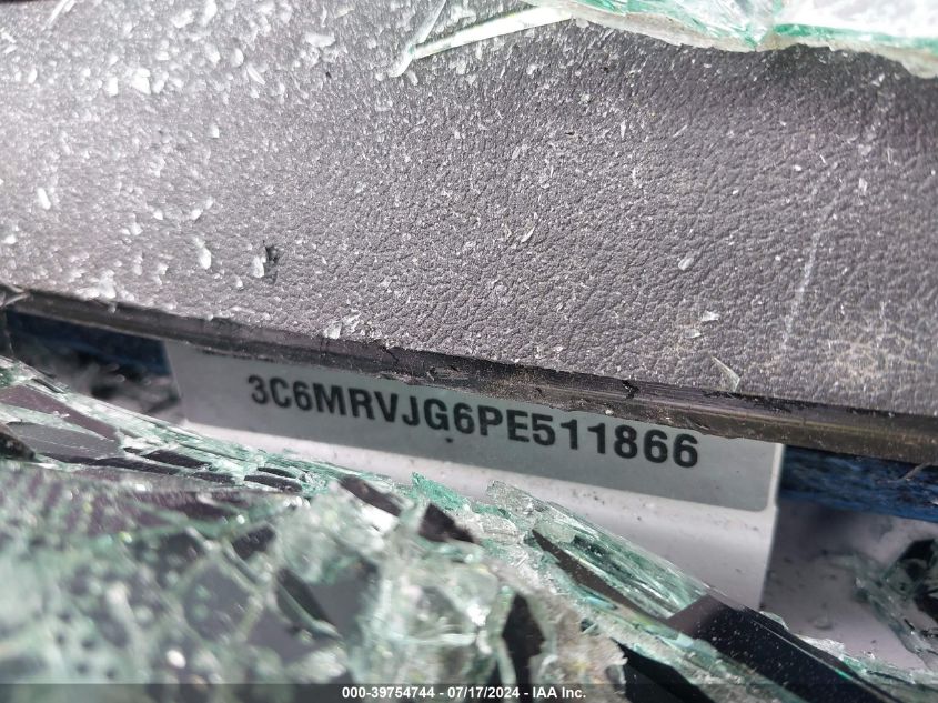 2023 Ram Promaster 3500 Cargo Van High Roof 159 Wb Ext VIN: 3C6MRVJG6PE511866 Lot: 39754744