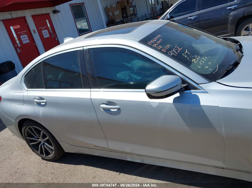 2019 BMW 330I VIN: WBA5R1C51KAK09752 Lot: 39754747