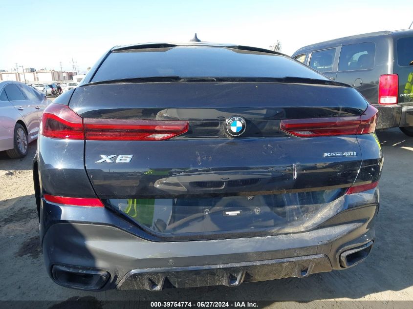 2022 BMW X6 xDrive40I VIN: 5UXCY6C0XN9L92734 Lot: 39754774