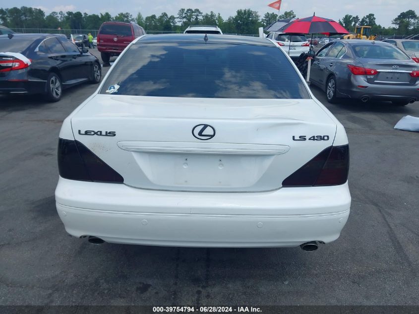 2005 Lexus Ls 430 VIN: JTHBN36FX55001723 Lot: 39754794