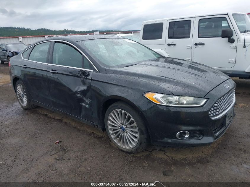 2014 Ford Fusion Hybrid Titanium VIN: 3FA6P0RU7ER228344 Lot: 39754807