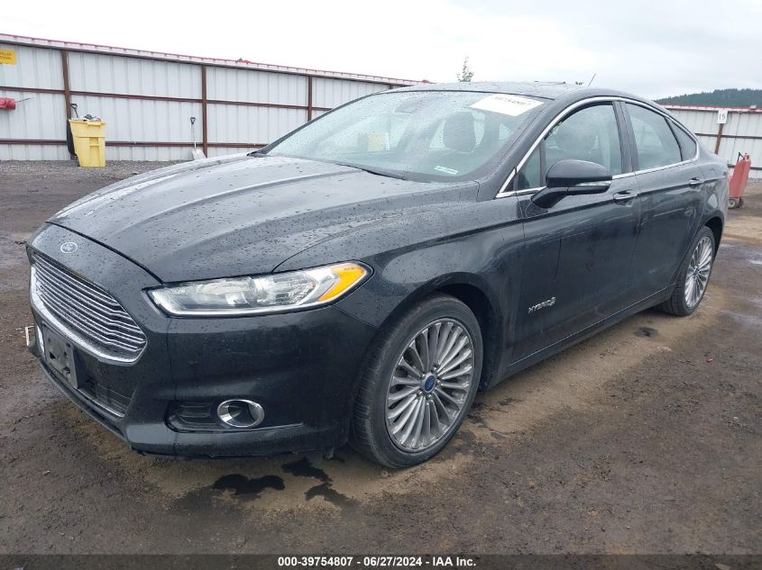 2014 Ford Fusion Hybrid Titanium VIN: 3FA6P0RU7ER228344 Lot: 39754807