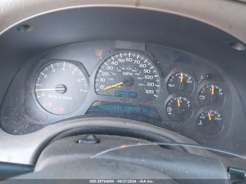 2002 Chevrolet Trailblazer Lt VIN: 1GNDS13S322328462 Lot: 39754850