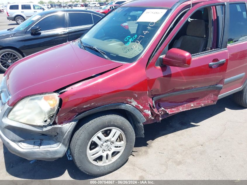 2003 Honda Cr-V Ex VIN: JHLRD78803C009060 Lot: 39754867