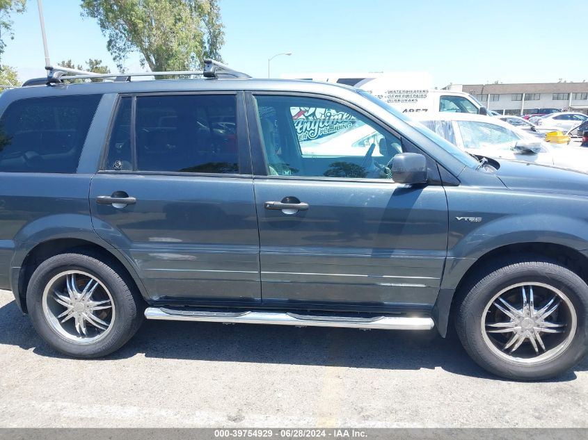 2005 Honda Pilot Ex VIN: 2HKYF18415H563406 Lot: 39754929