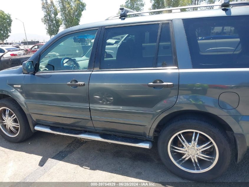 2005 Honda Pilot Ex VIN: 2HKYF18415H563406 Lot: 39754929