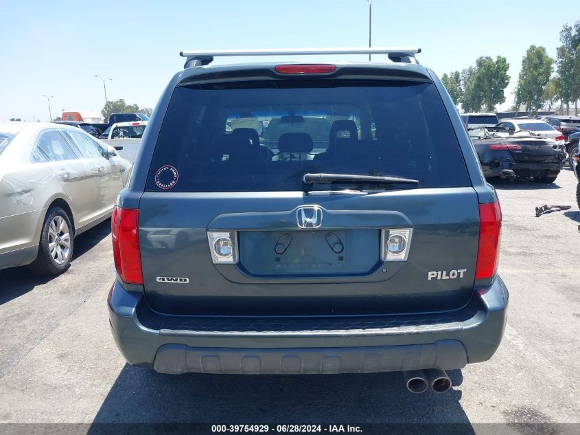 2005 Honda Pilot Ex VIN: 2HKYF18415H563406 Lot: 39754929