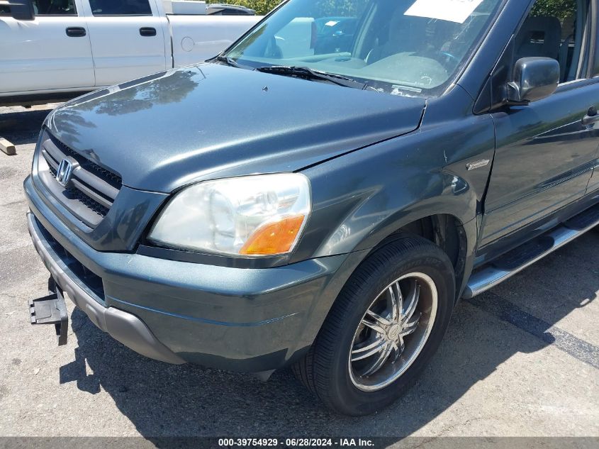 2005 Honda Pilot Ex VIN: 2HKYF18415H563406 Lot: 39754929