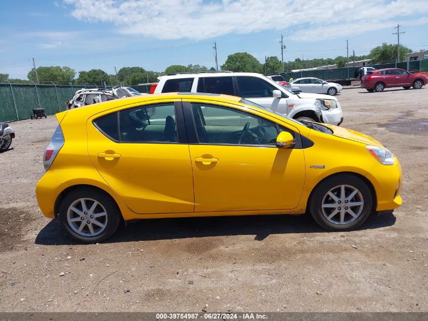 2014 Toyota Prius C Four VIN: JTDKDTB36E1069833 Lot: 39754987