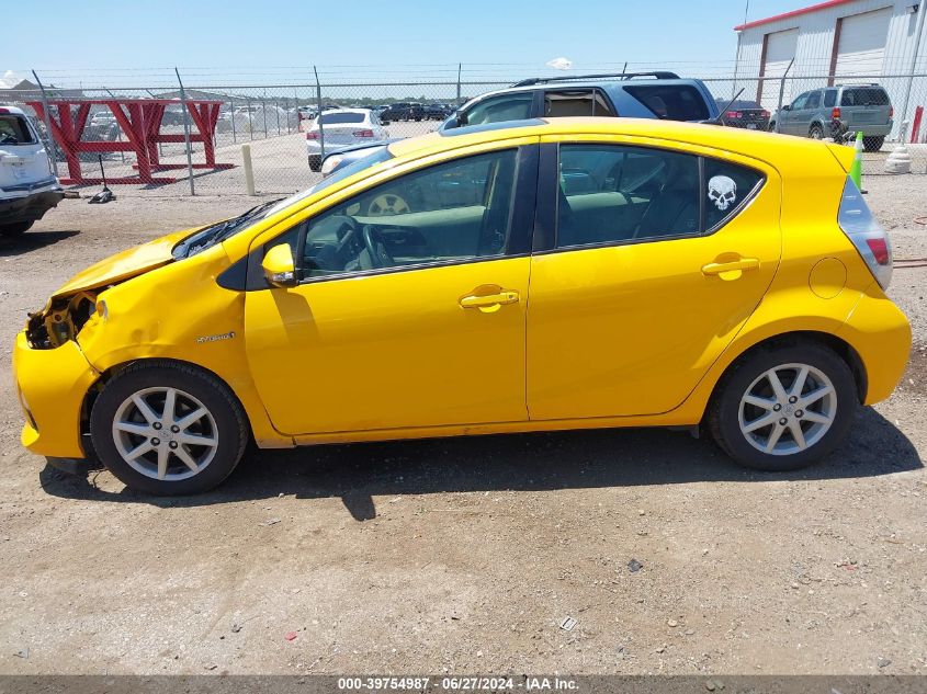 2014 Toyota Prius C Four VIN: JTDKDTB36E1069833 Lot: 39754987