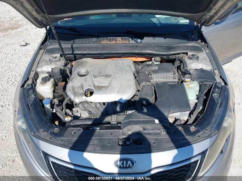2013 Kia Optima Hybrid VIN: KNAGM4AD6D5042285 Lot: 39755021